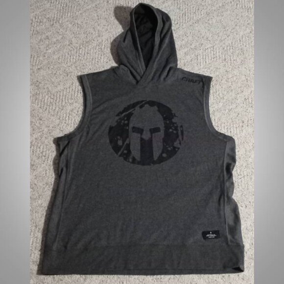 Craft sleeveless hoodie men's size  XL grey - Picture 2 of 8